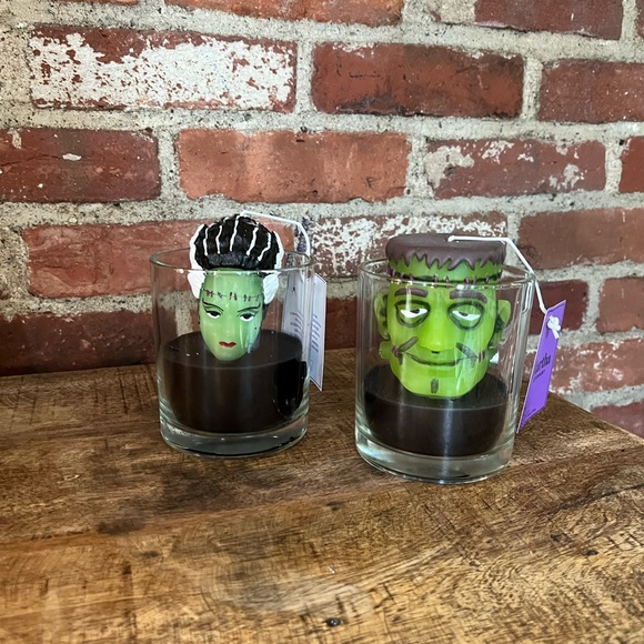 Martha Stewart, Frankenstein and the bride of Frankenstein candles NWT - Picture 2 of 8